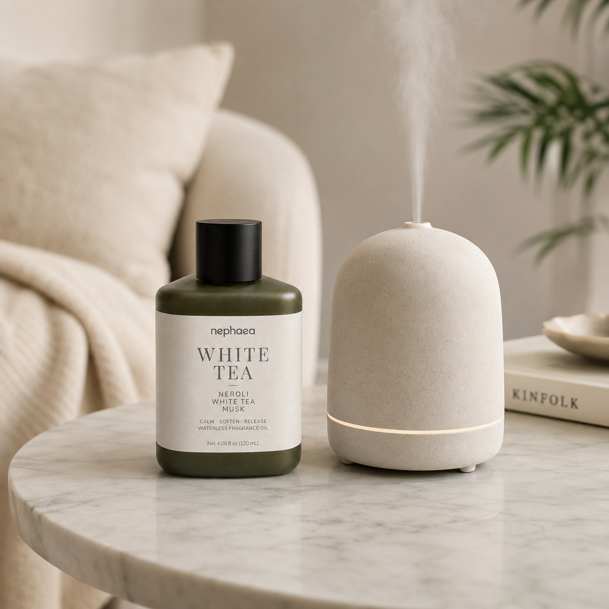 Fragrance oil paired with a diffuser