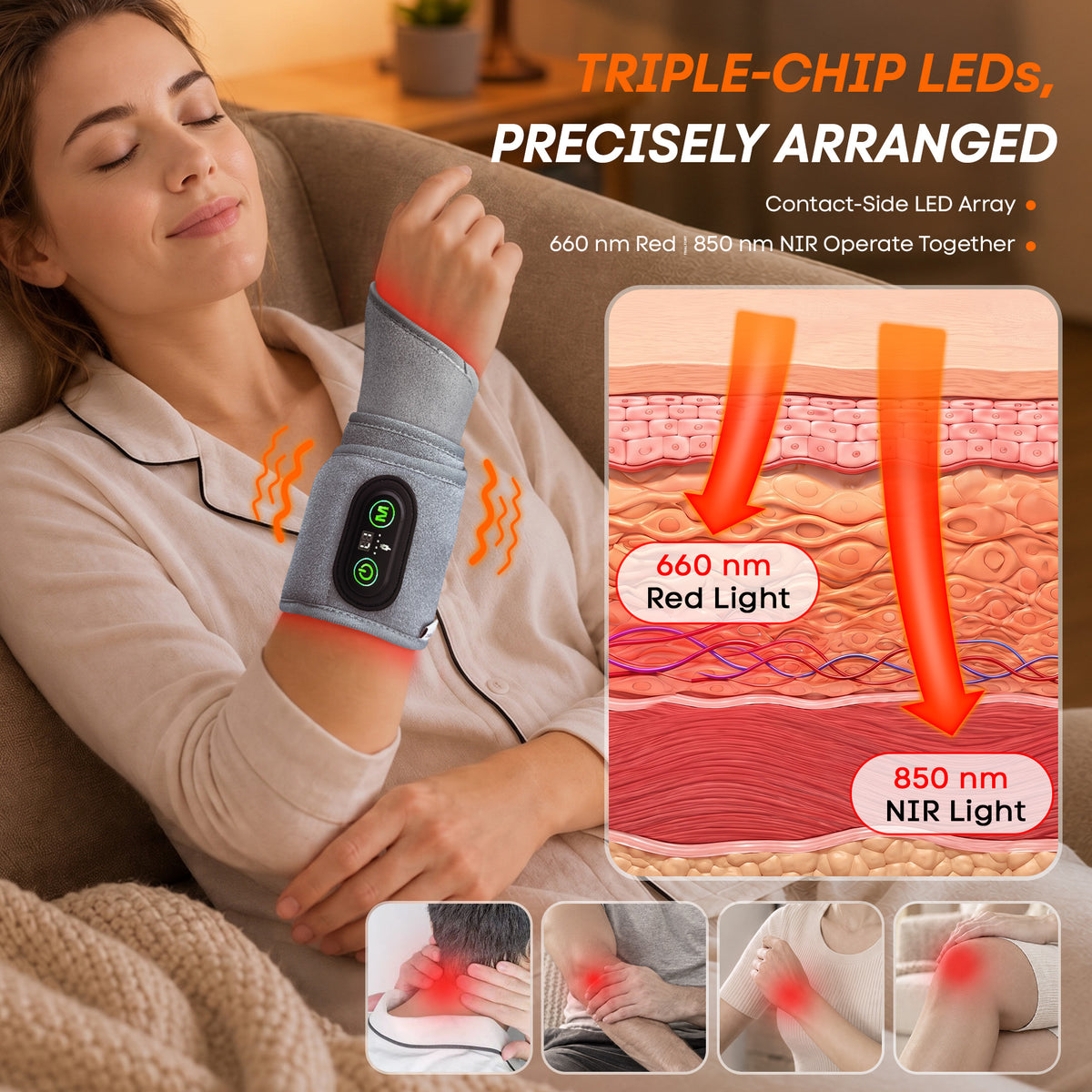 Red Light Therapy Wrist Wrap