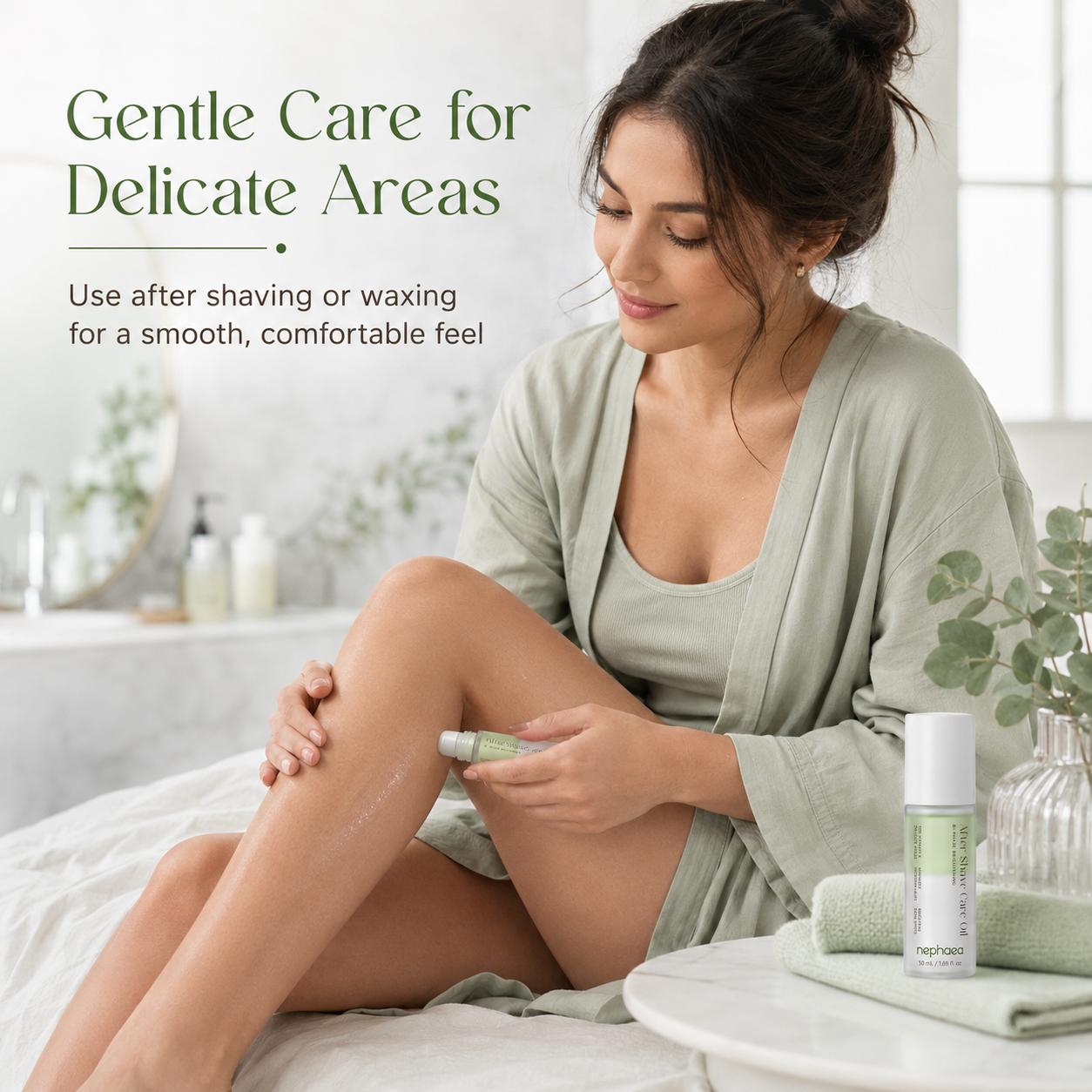 Gentle care for delicate areas — use after shaving or waxing