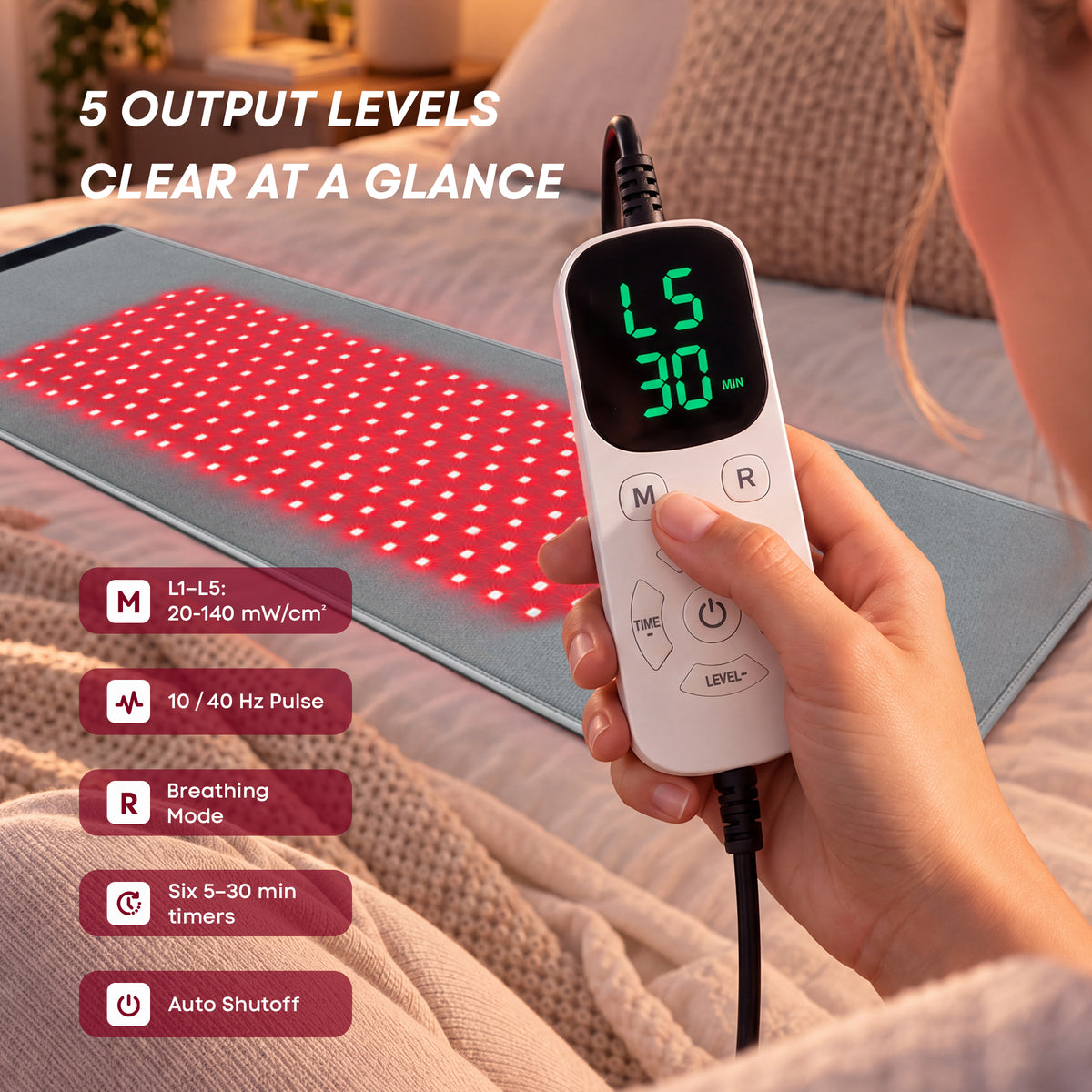 Red Light Therapy Mini Pad T61G