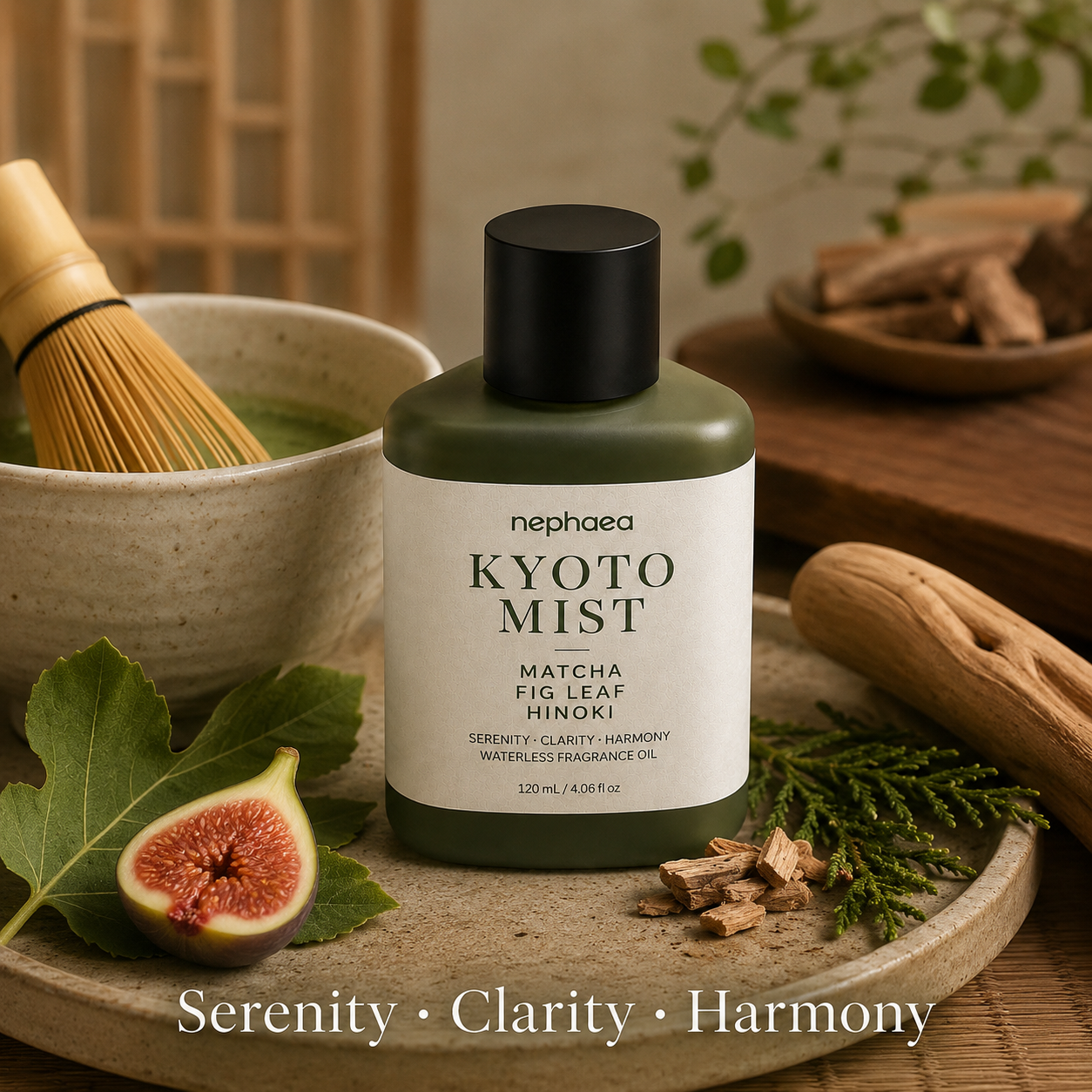 Kyoto Mist fragrance oil styled scene