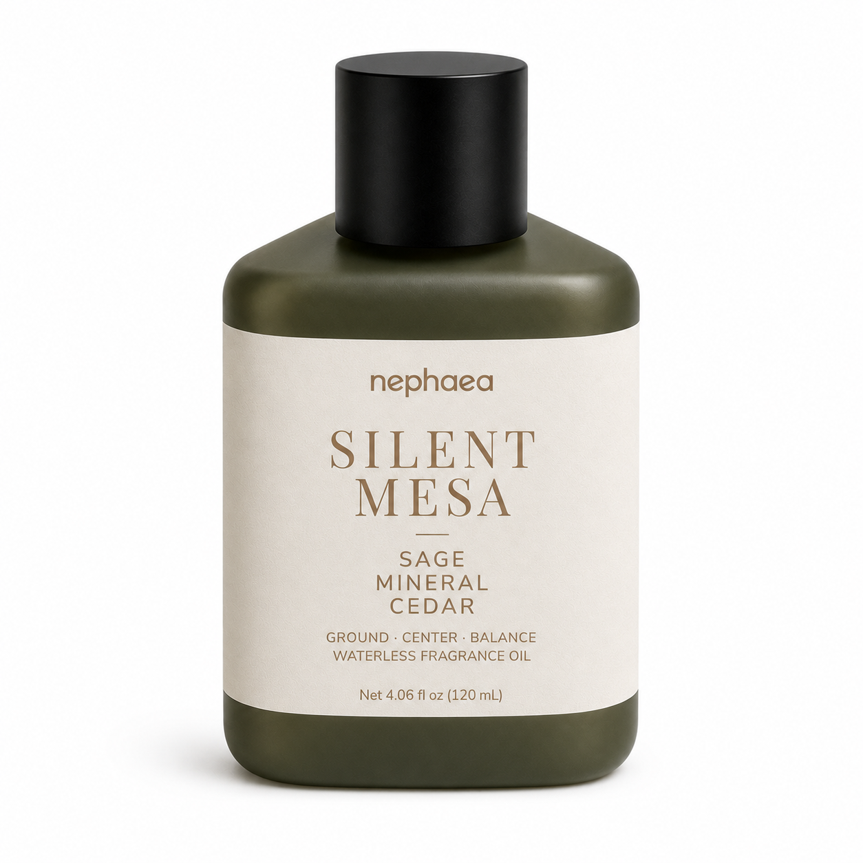 Nephaea Silent Mesa Waterless Fragrance Oil 120 mL bottle